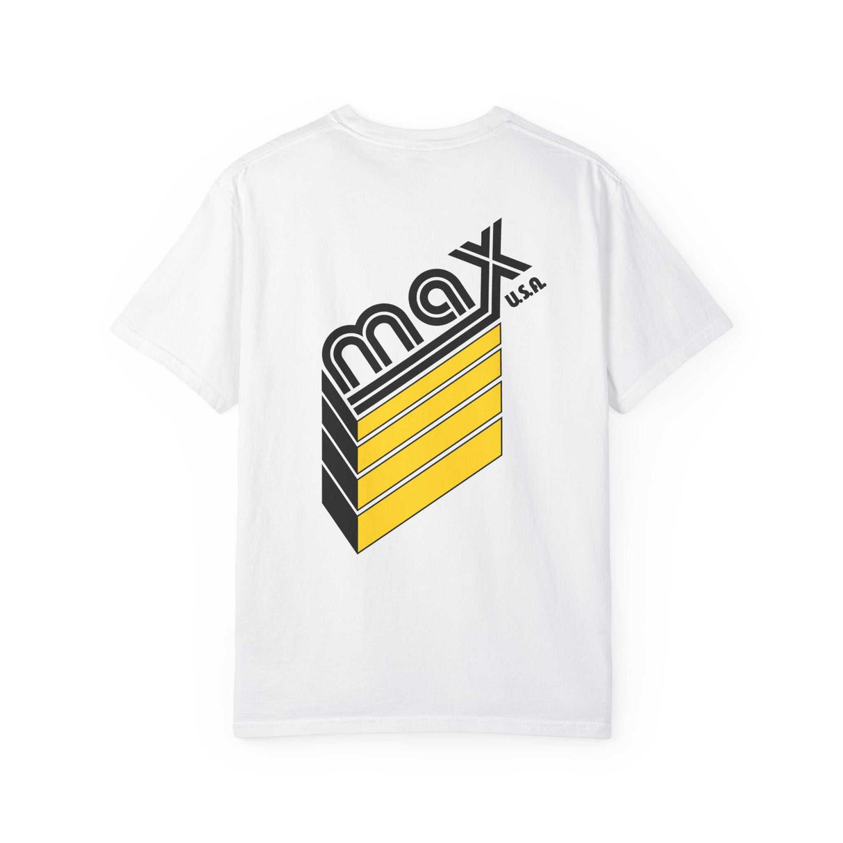 MAX Racing Factory T-Shirt | Black and Yellow Print T-Shirt 26906909169244412844