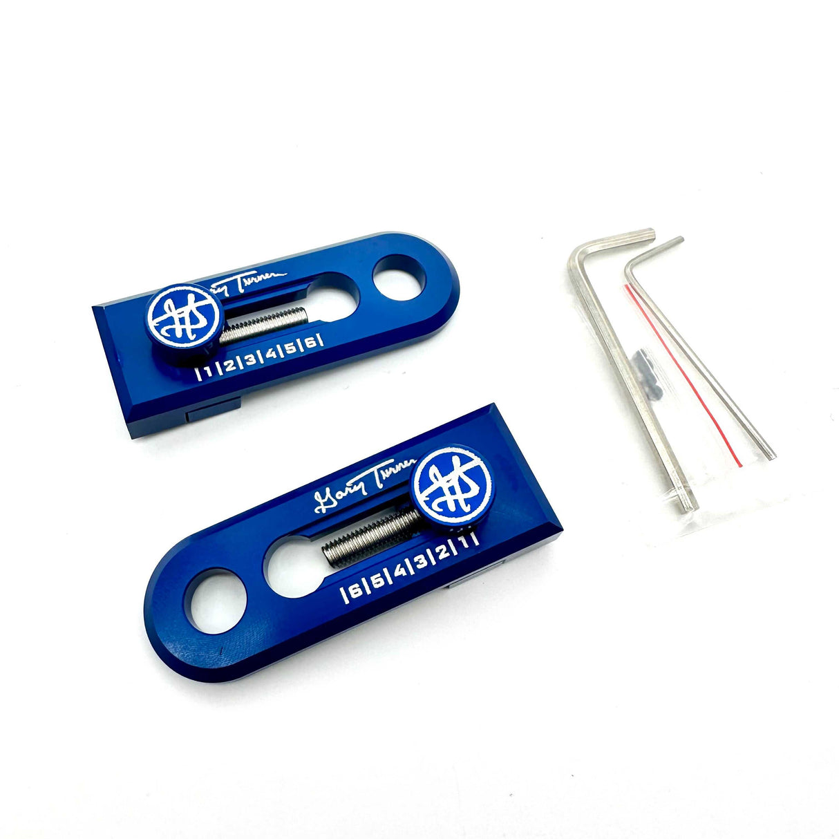 GARY TURNER GT X BILLET BMX CHAIN TENSIONERS 3/8" 10mm AXLE PAIR