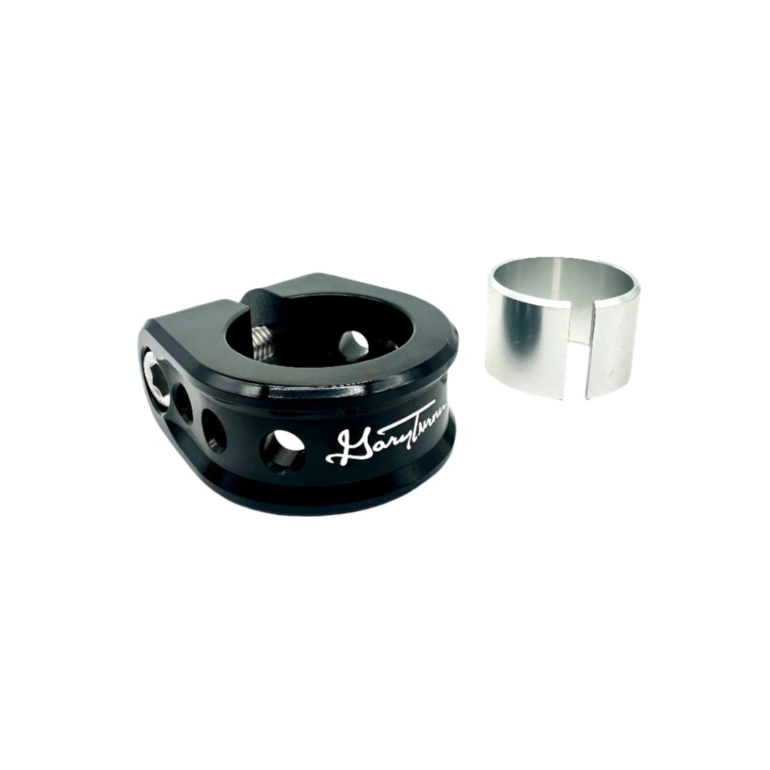 GARY TURNER X BILLET BMX HOLEY SEAT POST CLAMP 31.8mm (30mm w/ Shim) SEAT POST CLAMP BIL-SCLAMP-GARYTURNERHOLEY-318/30-RED