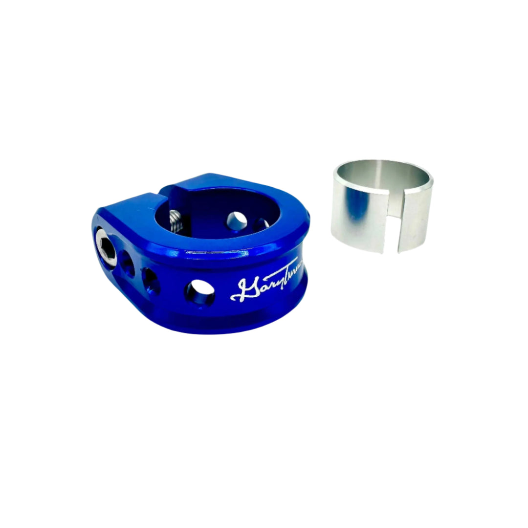 GARY TURNER X BILLET BMX HOLEY SEAT POST CLAMP 31.8mm (30mm w/ Shim) SEAT POST CLAMP BIL-SCLAMP-GARYTURNERHOLEY-318/30-RED