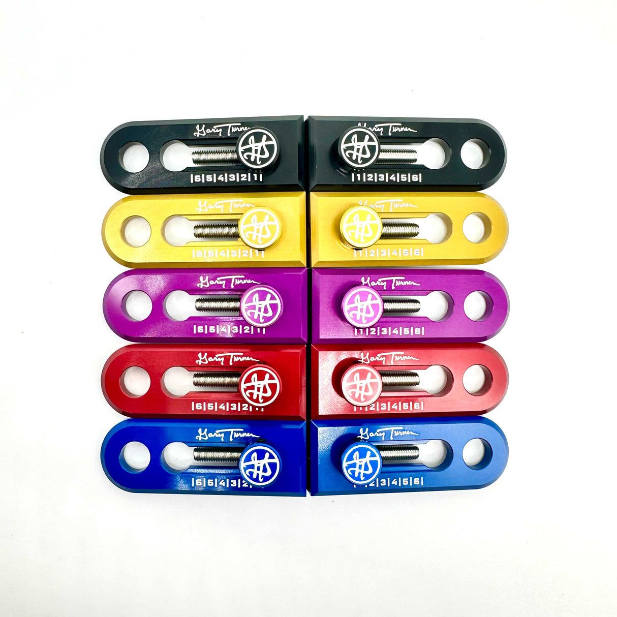 GARY TURNER GT X BILLET BMX CHAIN TENSIONERS 3/8" 10mm AXLE PAIR