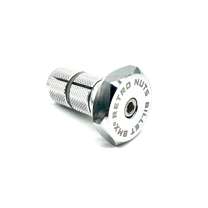 BILLET BMX RETRO NUTS 6 POINT STEM CAP STEM CAP BIL-STEMCAP-RETRONUT-RED