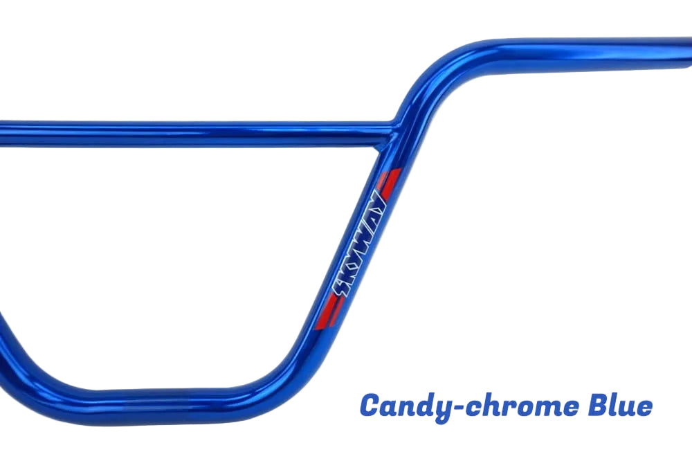 SKYWAY 26" T/A PRO XL FRAME, FORK AND HANDLEBAR SET - CANDY CHROME BLUE