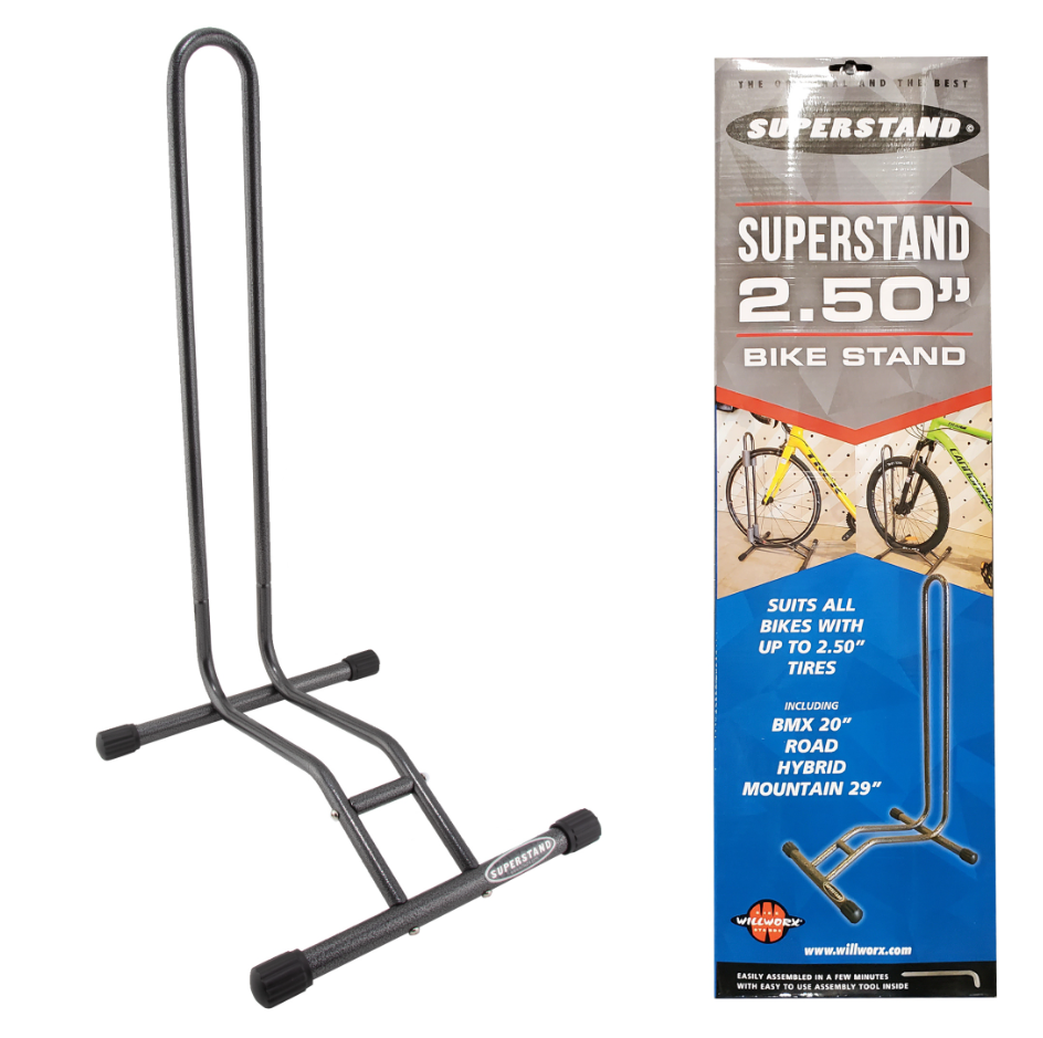 WILLWORX SUPERSTAND - STANDARD BIKE STAND - FITS UP TO 2.5" WIDE TIRES (Copy) Super Stand