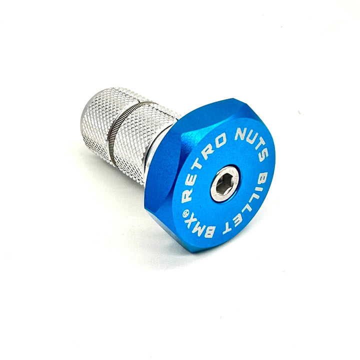 BILLET BMX RETRO NUTS 6 POINT STEM CAP STEM CAP BIL-STEMCAP-RETRONUT-RED