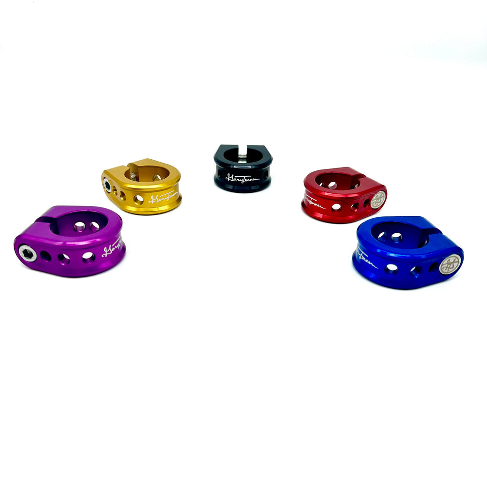 GARY TURNER X BILLET BMX HOLEY SEAT POST CLAMP 31.8mm (30mm w/ Shim) SEAT POST CLAMP BIL-SCLAMP-GARYTURNERHOLEY-318/30-RED