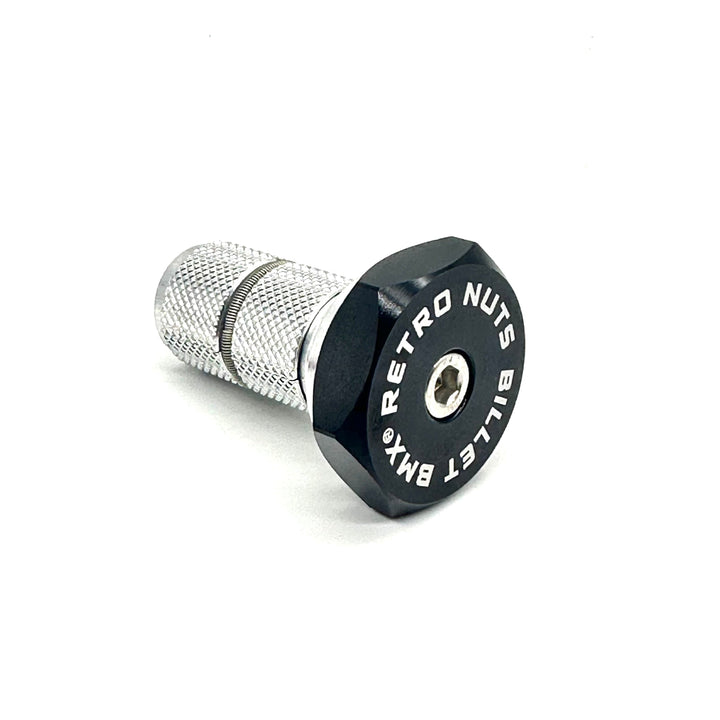 BILLET BMX RETRO NUTS 6 POINT STEM CAP STEM CAP BIL-STEMCAP-RETRONUT-RED