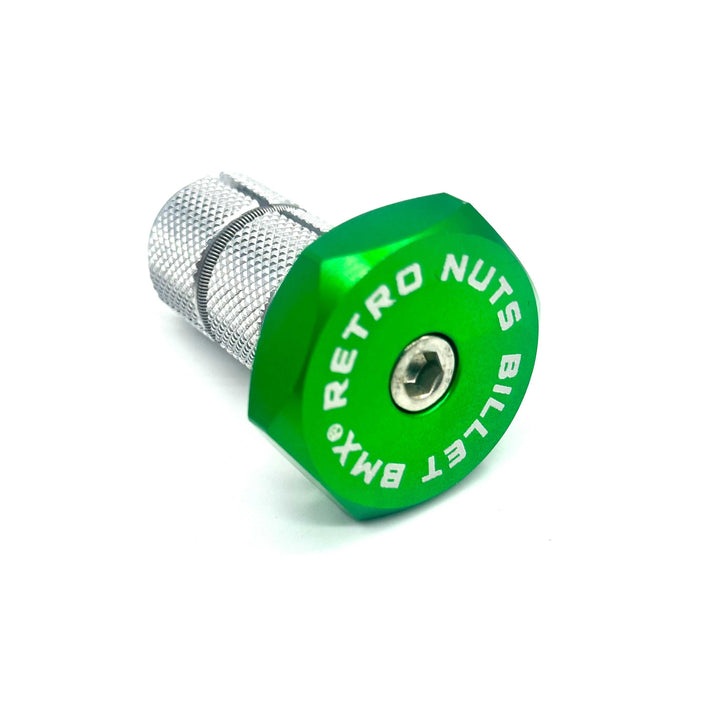BILLET BMX RETRO NUTS 6 POINT STEM CAP STEM CAP BIL-STEMCAP-RETRONUT-RED