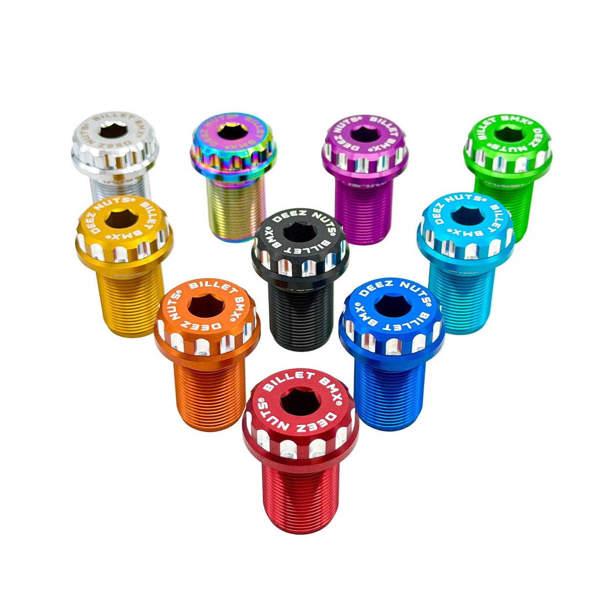 BILLET BMX DEEZ NUTS 12 POINT M24X1.50 COMPRESSION STEM CAP