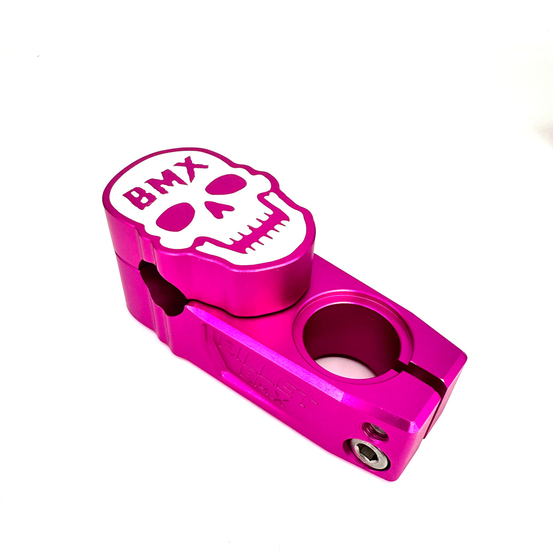 BILLET BMX SKULL TOP LOAD STEM 57MM COLLECTOR SERIES STEMS BIL-STEM-57-SKULL-RED