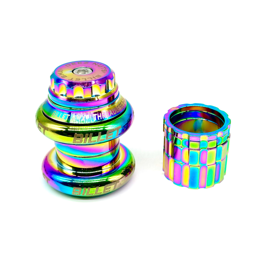 BILLET BMX DEEZ NUTS 12 POINT THREADLESS HEADSET KIT 1-1/8 HEADSET BIL-HEADSET-DZNUT-1-1/8-RED