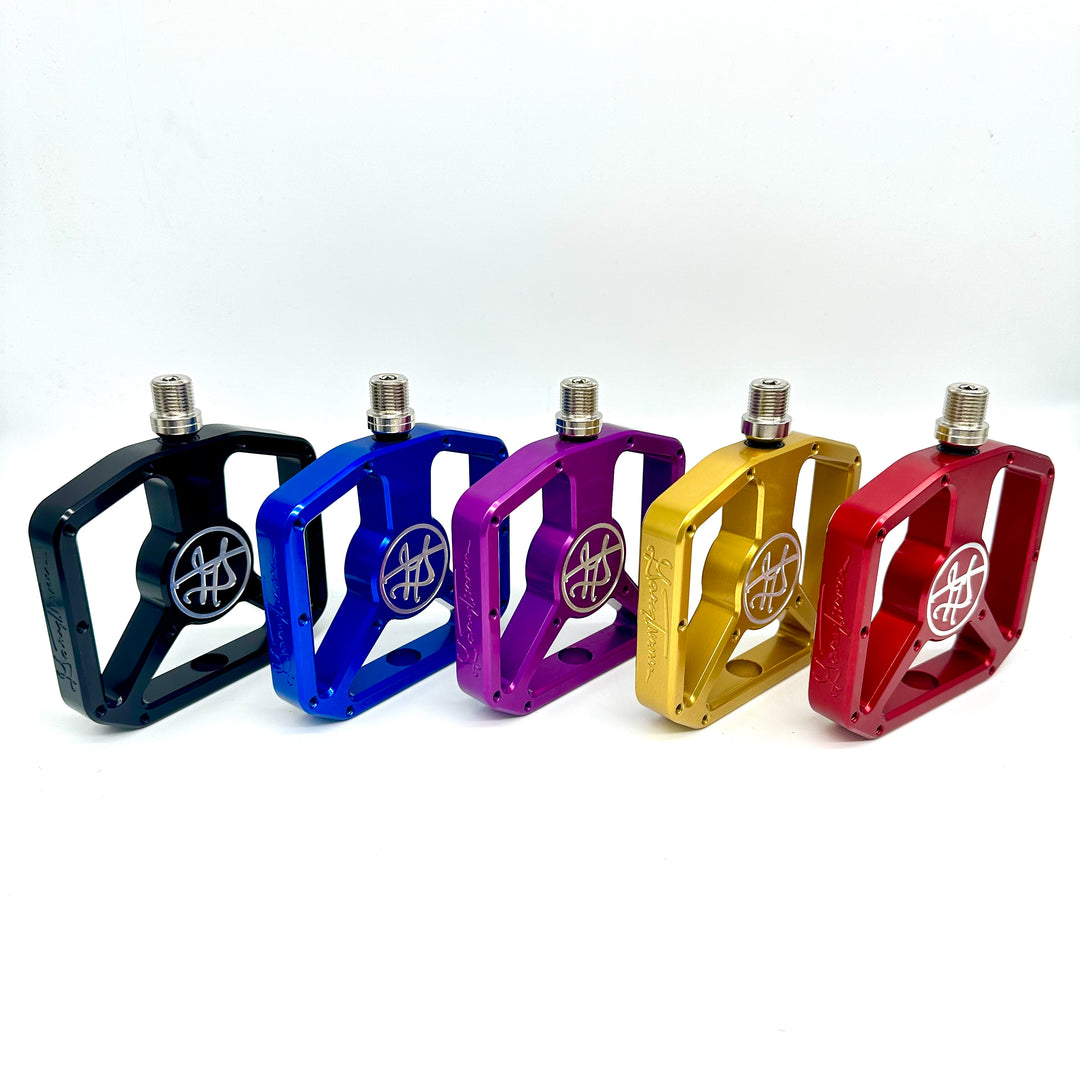 GARY TURNER X BILLET BMX PLATFORM PEDAL SET 9/16 PEDALS BIL-PED-PLAT-GARYTURNER-RED
