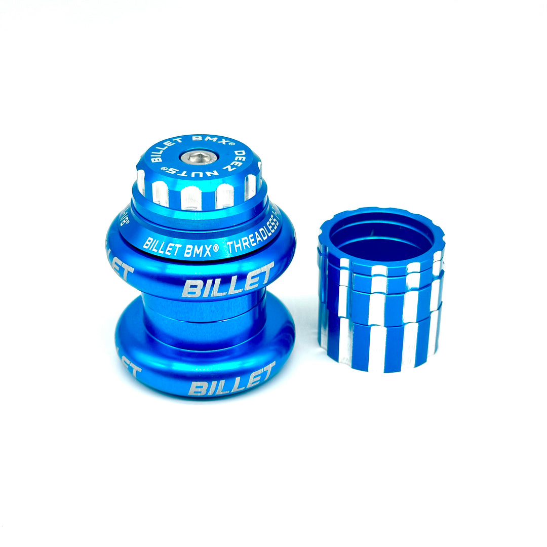 BILLET BMX DEEZ NUTS 12 POINT THREADLESS HEADSET KIT 1-1/8 HEADSET BIL-HEADSET-DZNUT-1-1/8-RED