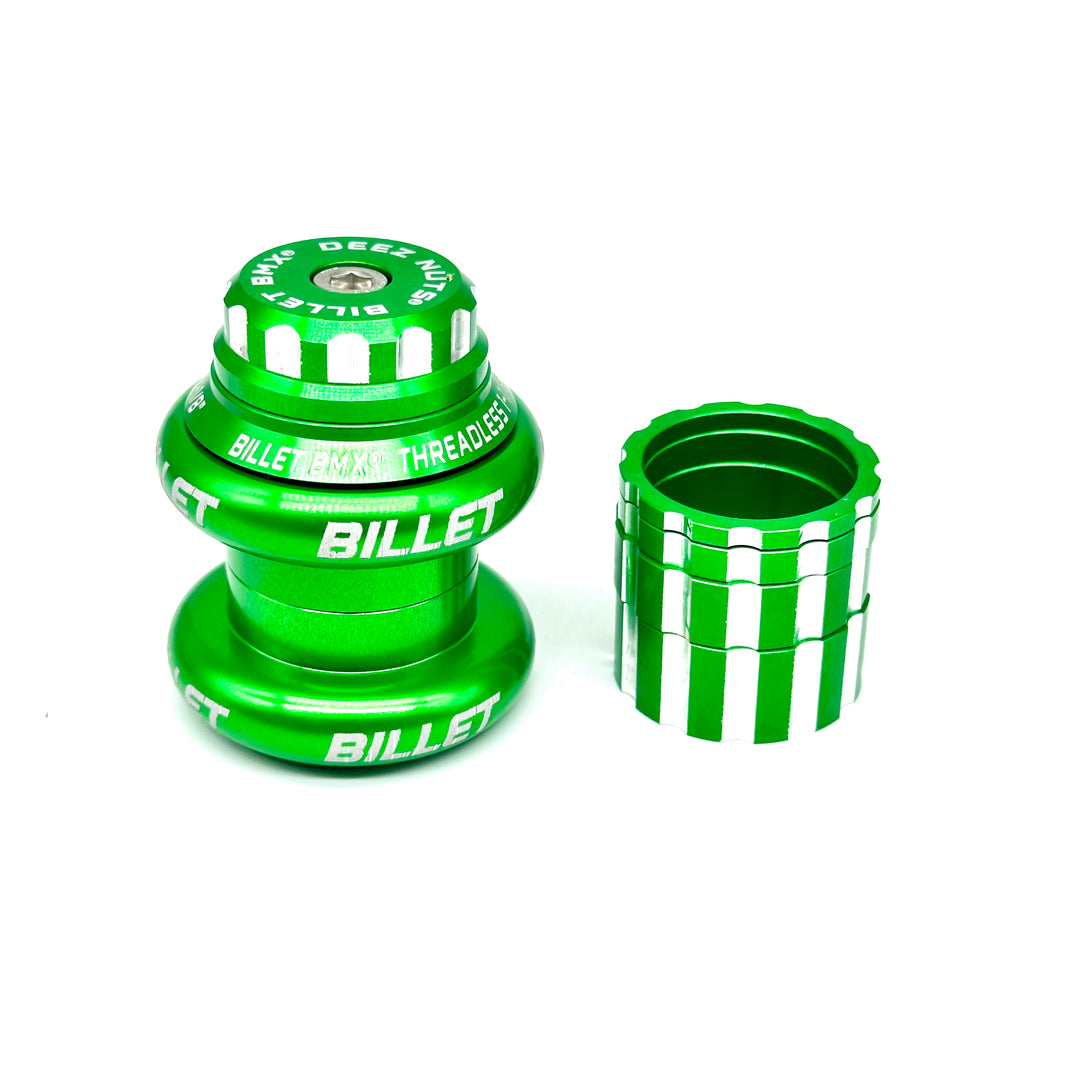BILLET BMX DEEZ NUTS 12 POINT THREADLESS HEADSET KIT 1-1/8 HEADSET BIL-HEADSET-DZNUT-1-1/8-RED