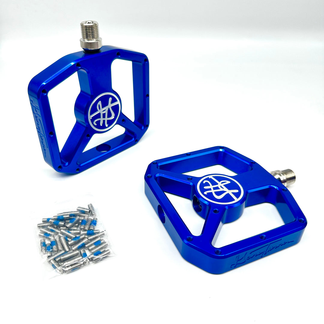 GARY TURNER X BILLET BMX PLATFORM PEDAL SET 9/16 PEDALS BIL-PED-PLAT-GARYTURNER-RED