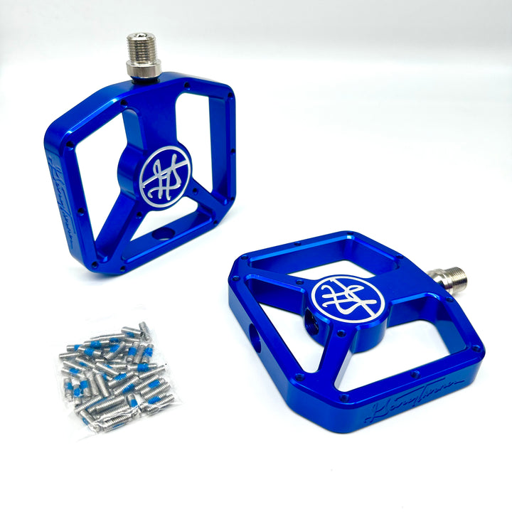 GARY TURNER X BILLET BMX PLATFORM PEDAL SET 9/16 PEDALS BIL-PED-PLAT-GARYTURNER-RED
