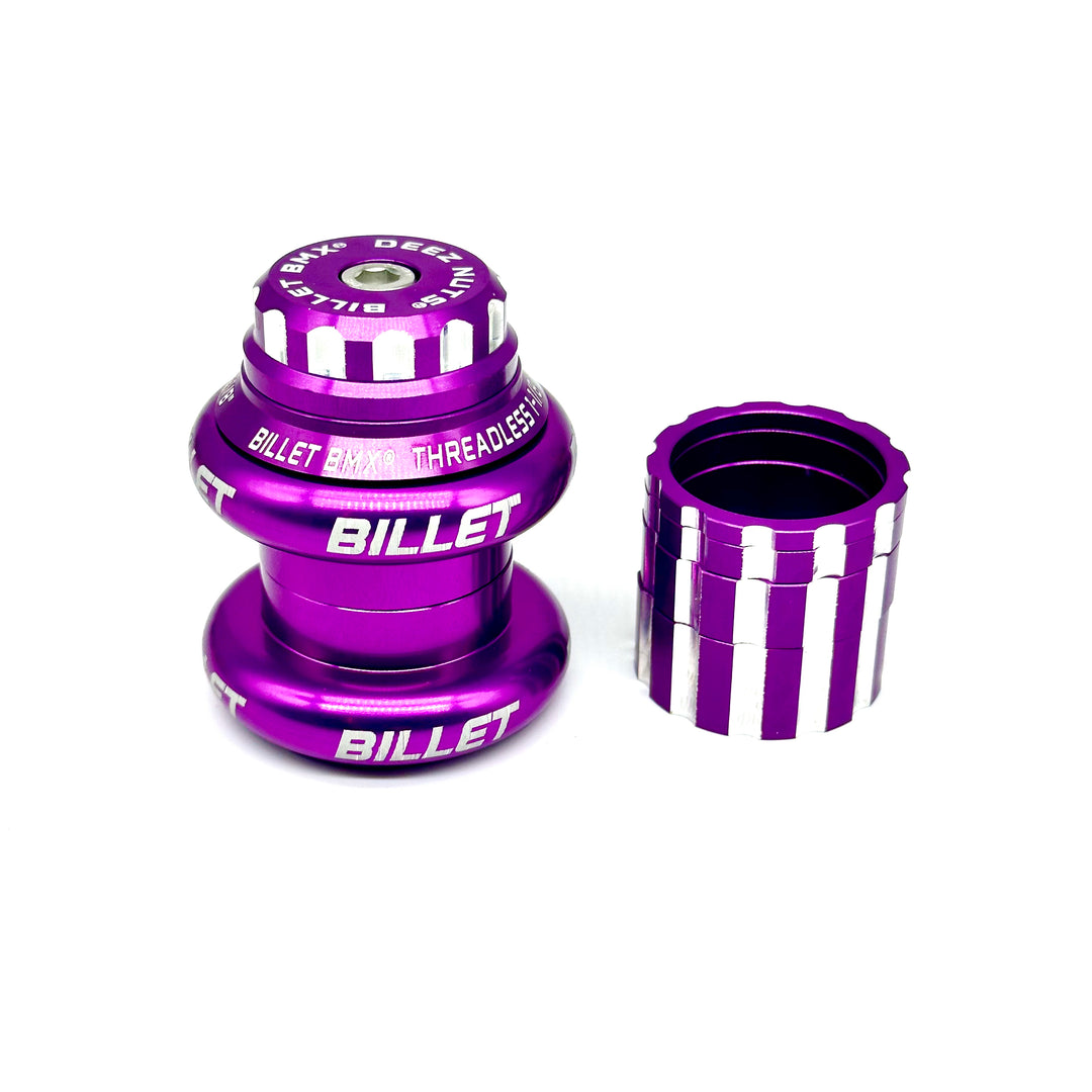 BILLET BMX DEEZ NUTS 12 POINT THREADLESS HEADSET KIT 1-1/8 HEADSET BIL-HEADSET-DZNUT-1-1/8-RED