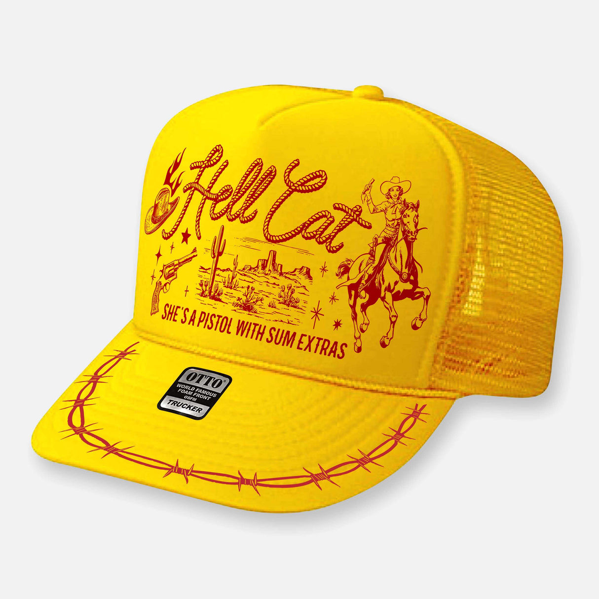 HELL CAT CURVED BILL HAT HATS WHE13033S