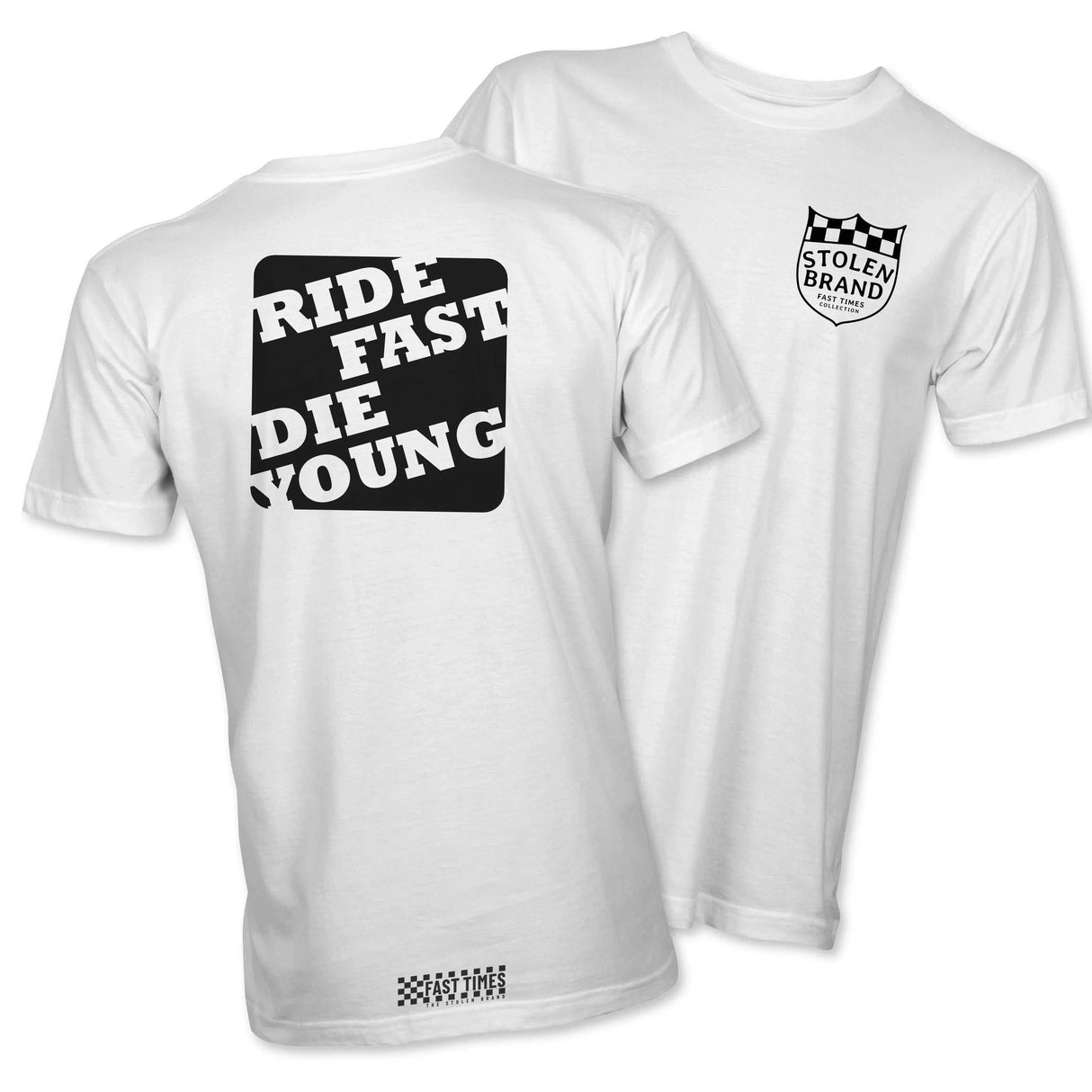 FAST-TIMES COLLECTION RIDE FAST DIE YOUNG TEE Shirts & Tops S3918