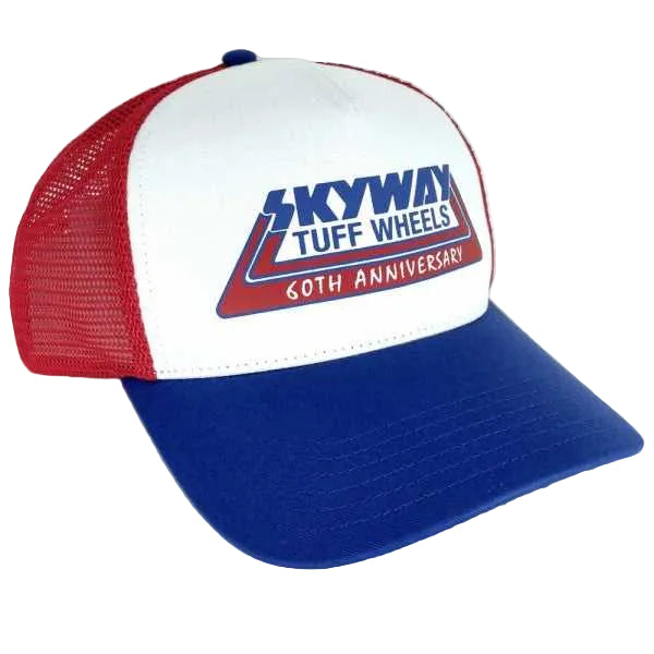SKYWAY 60TH ANNIVERSARY RETRO ORIGINAL 1980'S TUFF WHEELS TRUCKER HAT HAT 20269