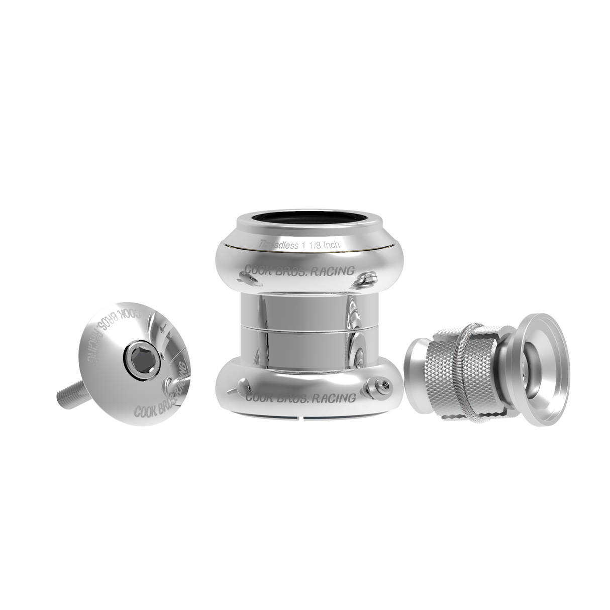 Cook Bros Racing Stainless Steel ABEC7 Threadless Headset Steering CB-HS22SS118-BL