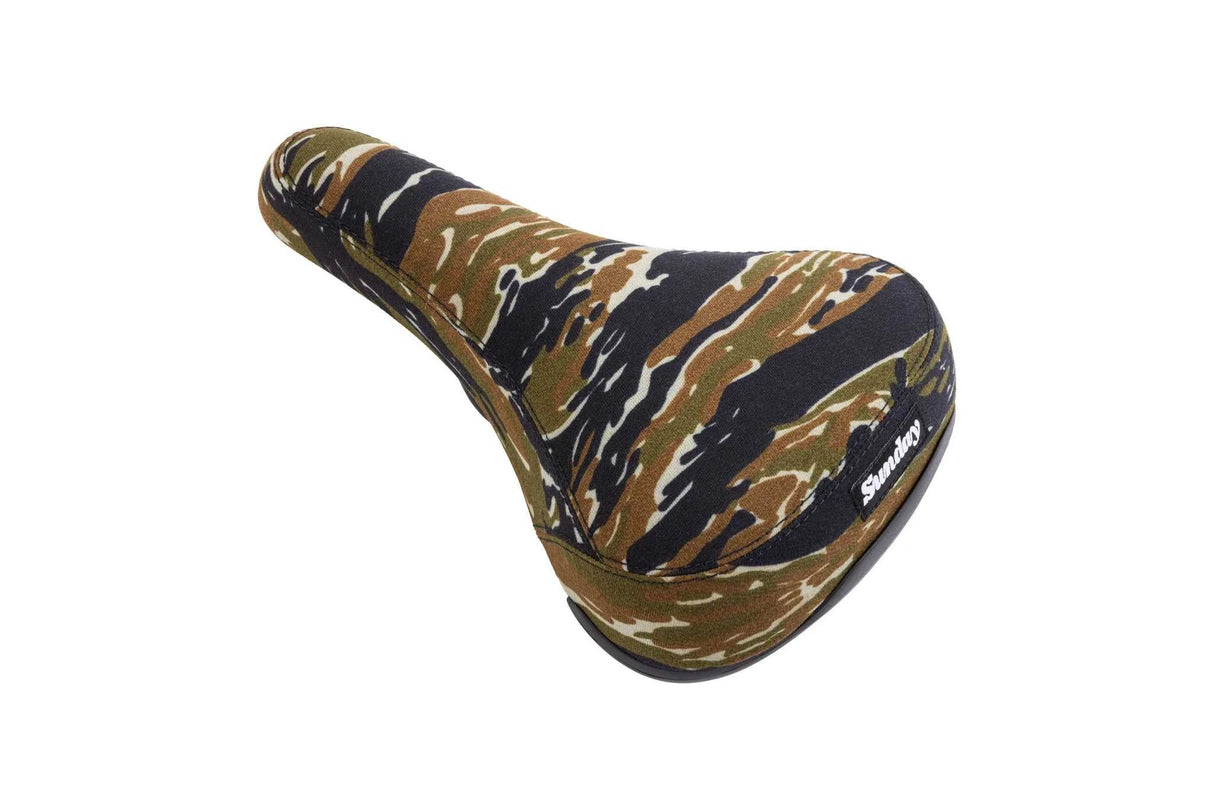 SUNDAY TIGER STRIPE CAMO RAILED CRUISER SEAT SADDLE