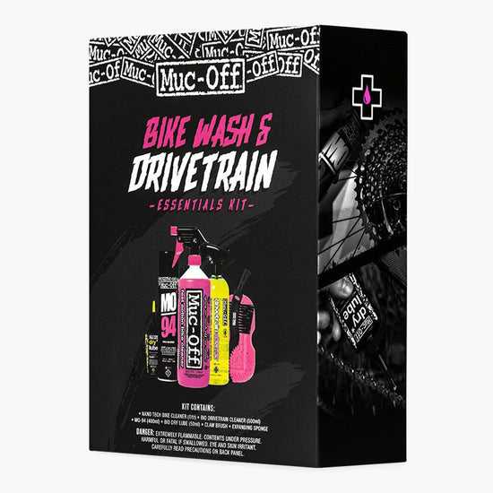 MUC-OFF BIKE WASH & DRIVETRAIN ESSENTIALS KIT LUBE LU0942
