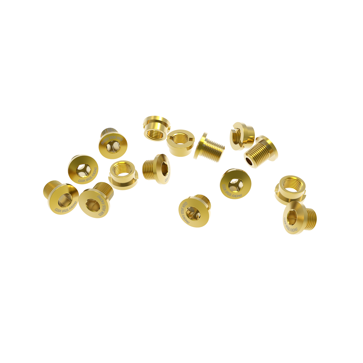 Cook Bros Racing Alloy Chainring Bolts Accessories CB-CB22A15PC-GD
