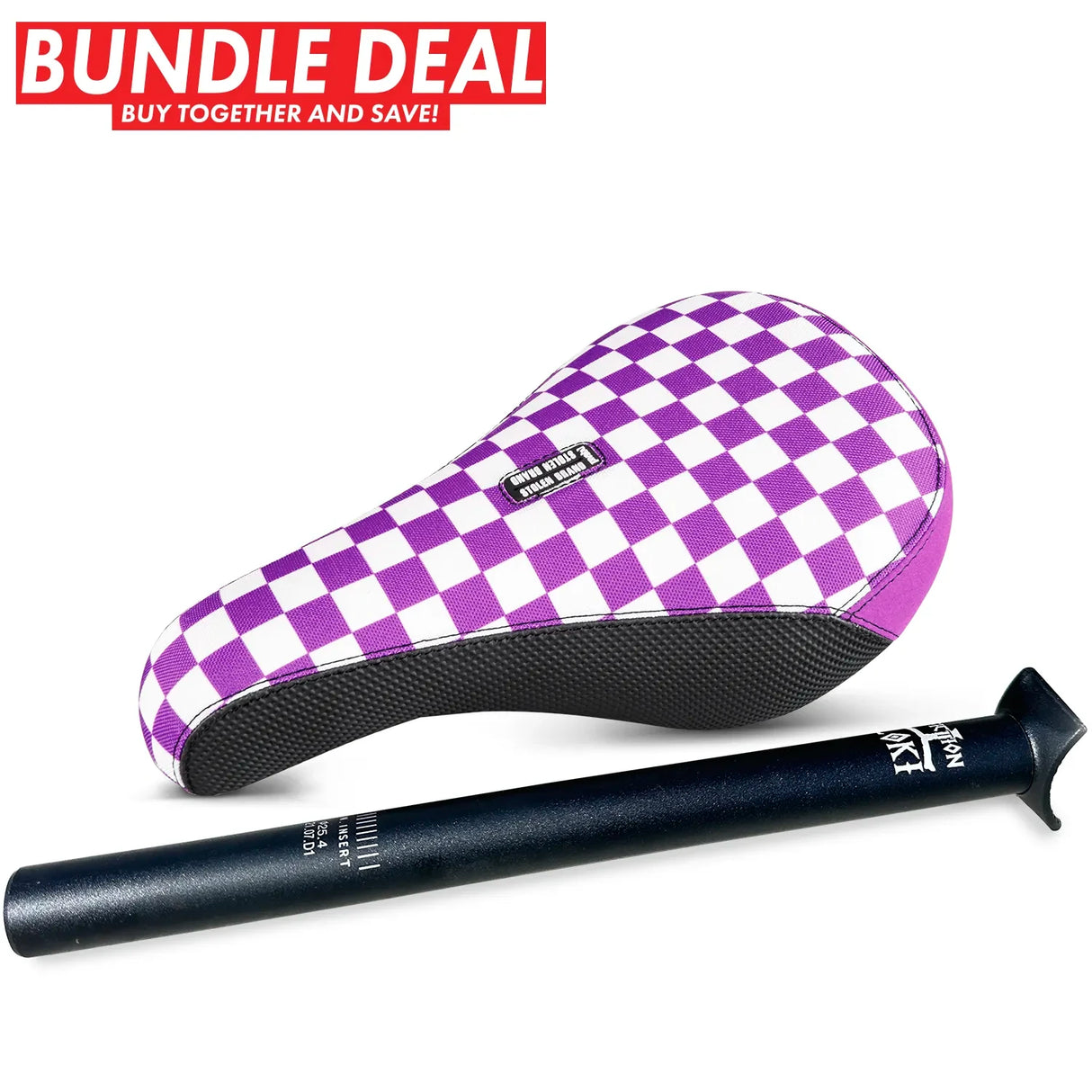 BUNDLE: FASTTIMES LAVENDER PIVOTAL SEAT & 150 or 300MM POST Bicycle Groupsets S715-757