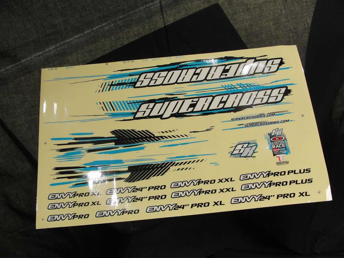 Supercross BMX | 2012 ENVY Decal Kit Stickers DS-FRM-EPG