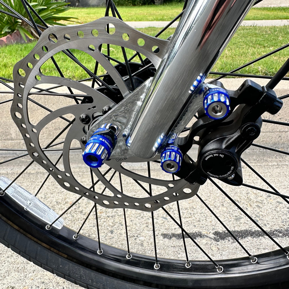 BILLET BMX Deez Nuts 12 Point Bike Axle Nuts 9x1mm SPECIAL SIZE FOR ZOOZ FRONT (2-Pack) Bicycle Axle Nut BIL-DZNUT-9X1-12-BLK