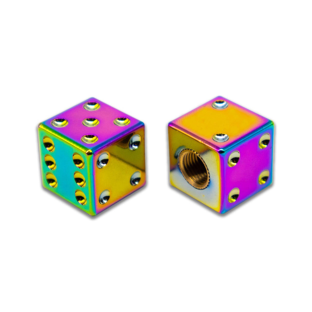 BILLET BMX Full Size Dice Valve Stem Caps (2 Pack)