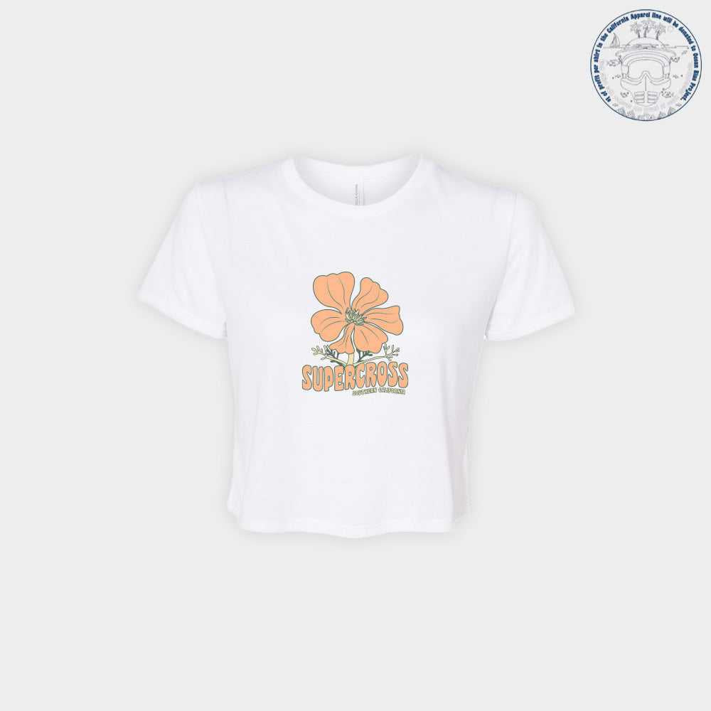 Supercross BMX | Trippy Botanical Poppy Womens Shirt Apparel WTL-WC-WAS