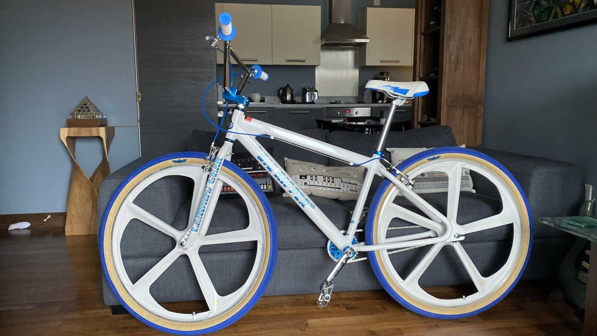 R4 Premium CNC 29″ BMX 5-Spoke Alloy Bicycle Sealed Wheel set, White, CNC for Pad Brakes 29" BMX Mags sku-43701437661355