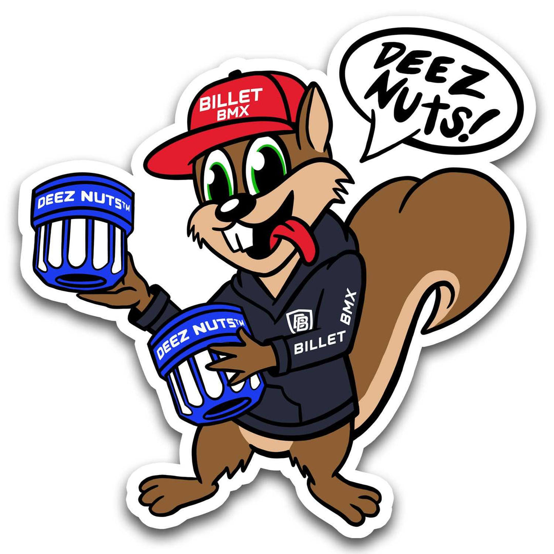 BILLET BMX DEEZ NUTS SQUIRREL STICKER OG BIL-STICKER-EAZYD-2
