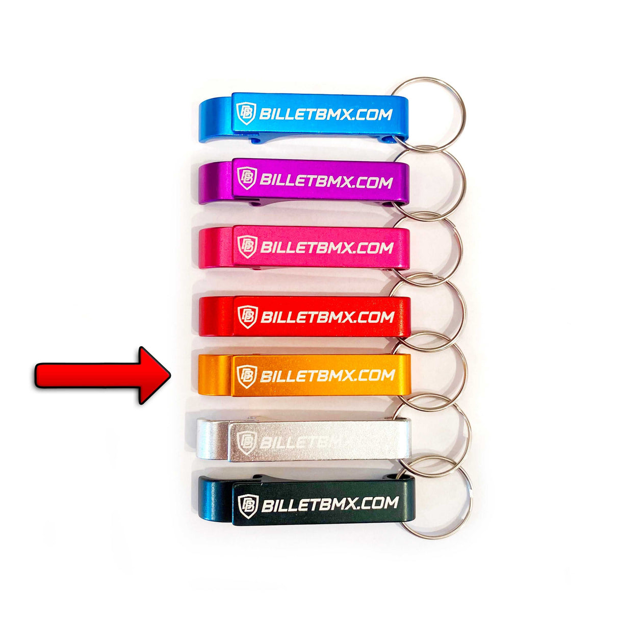 Billet BMX Bottle Opener Key Chain BIL-BOTTLE-KEYCHAIN-BLU