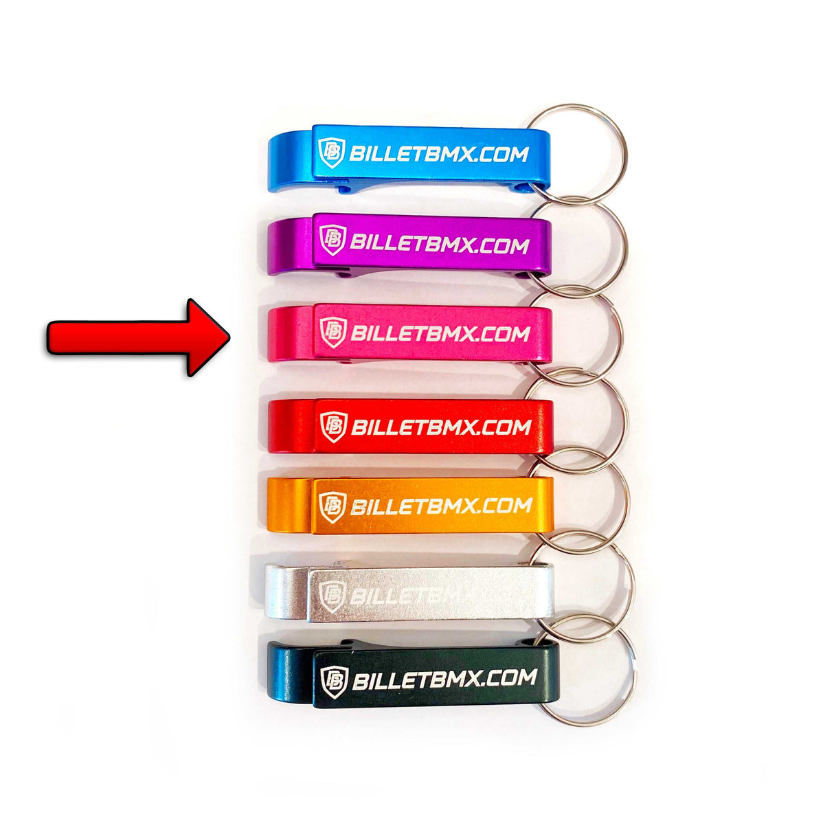 Billet BMX Bottle Opener Key Chain BIL-BOTTLE-KEYCHAIN-BLU