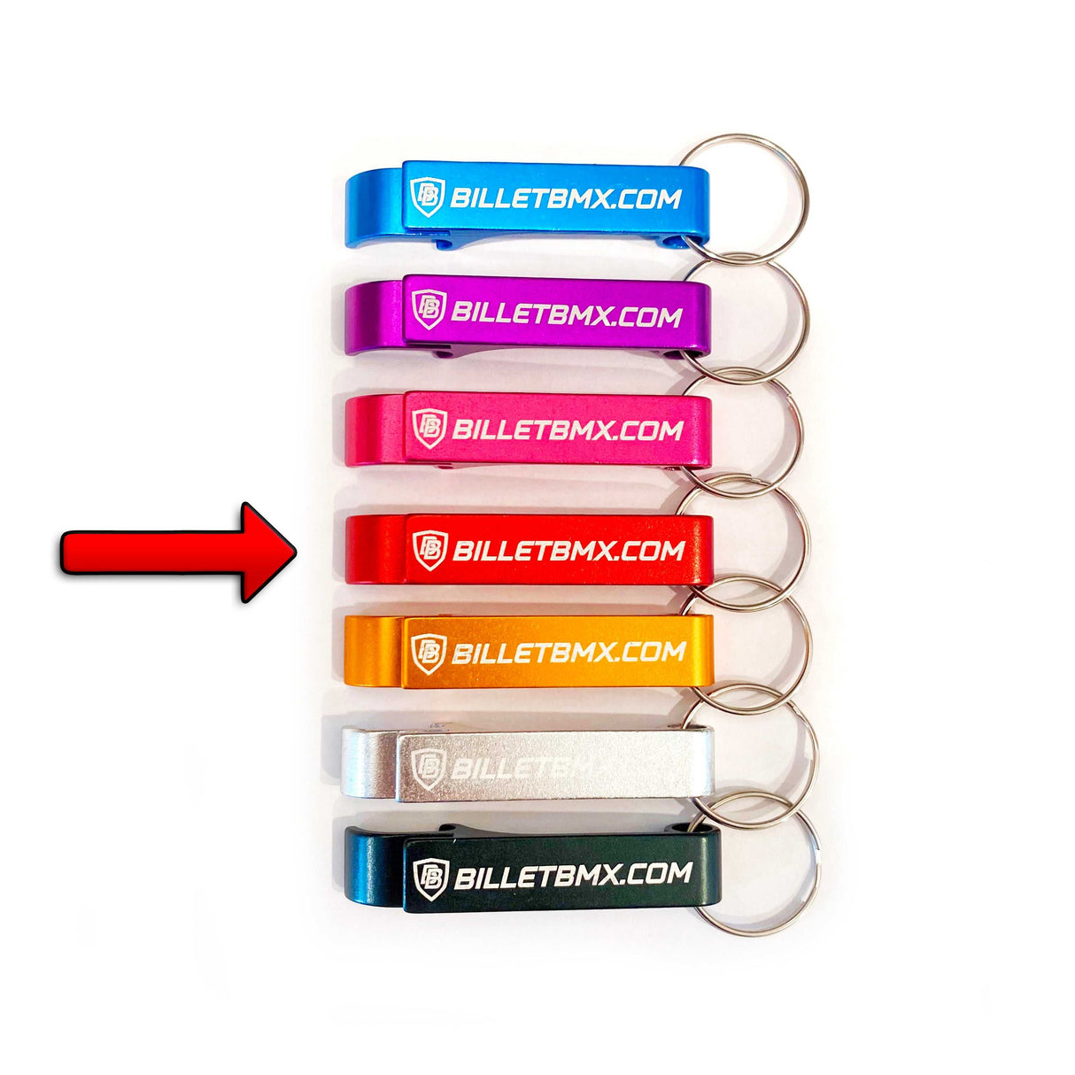 Billet BMX Bottle Opener Key Chain BIL-BOTTLE-KEYCHAIN-BLU