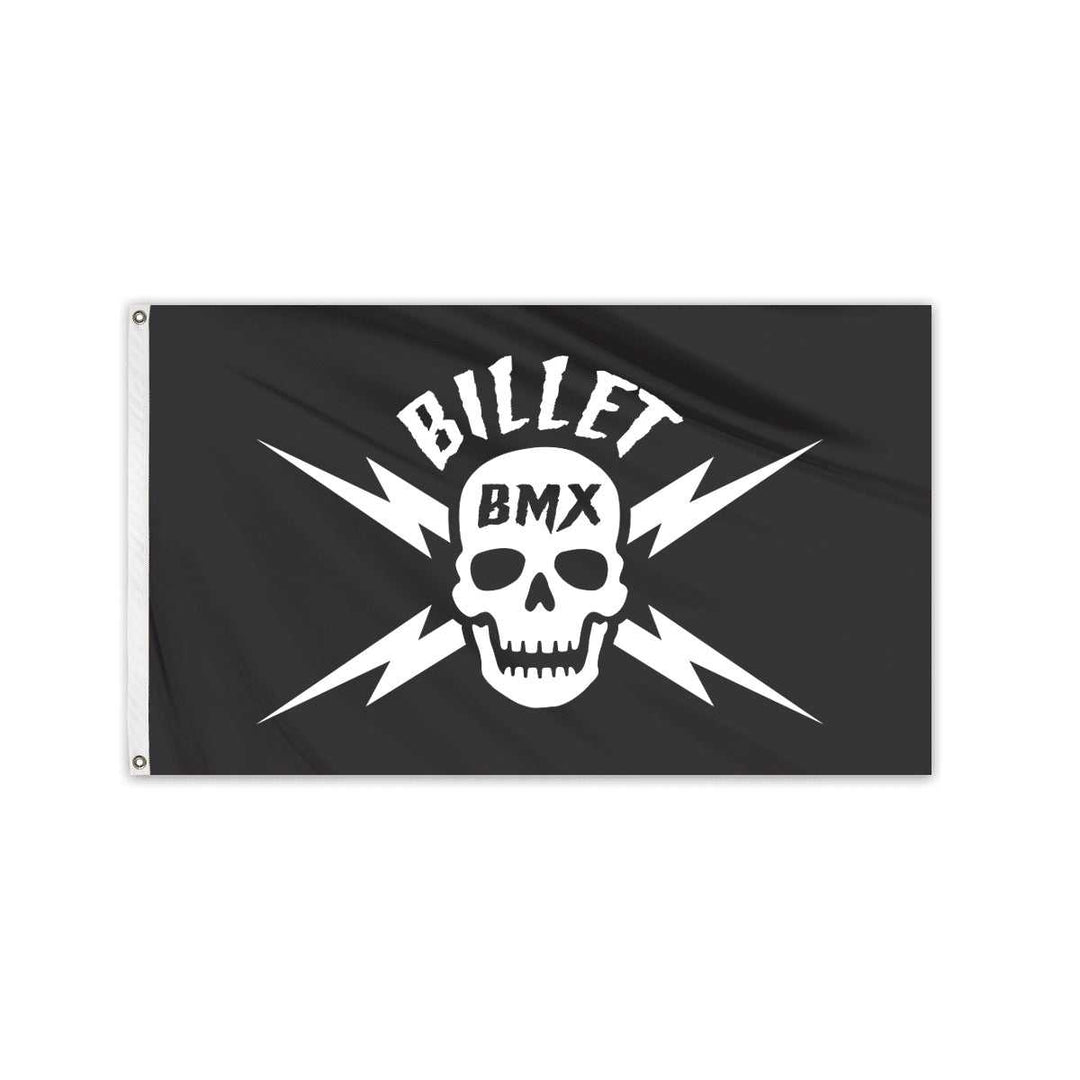 BILLET BMX SKULL FLAG Flags & Windsocks BIL-FLAG-SKULL-BLK