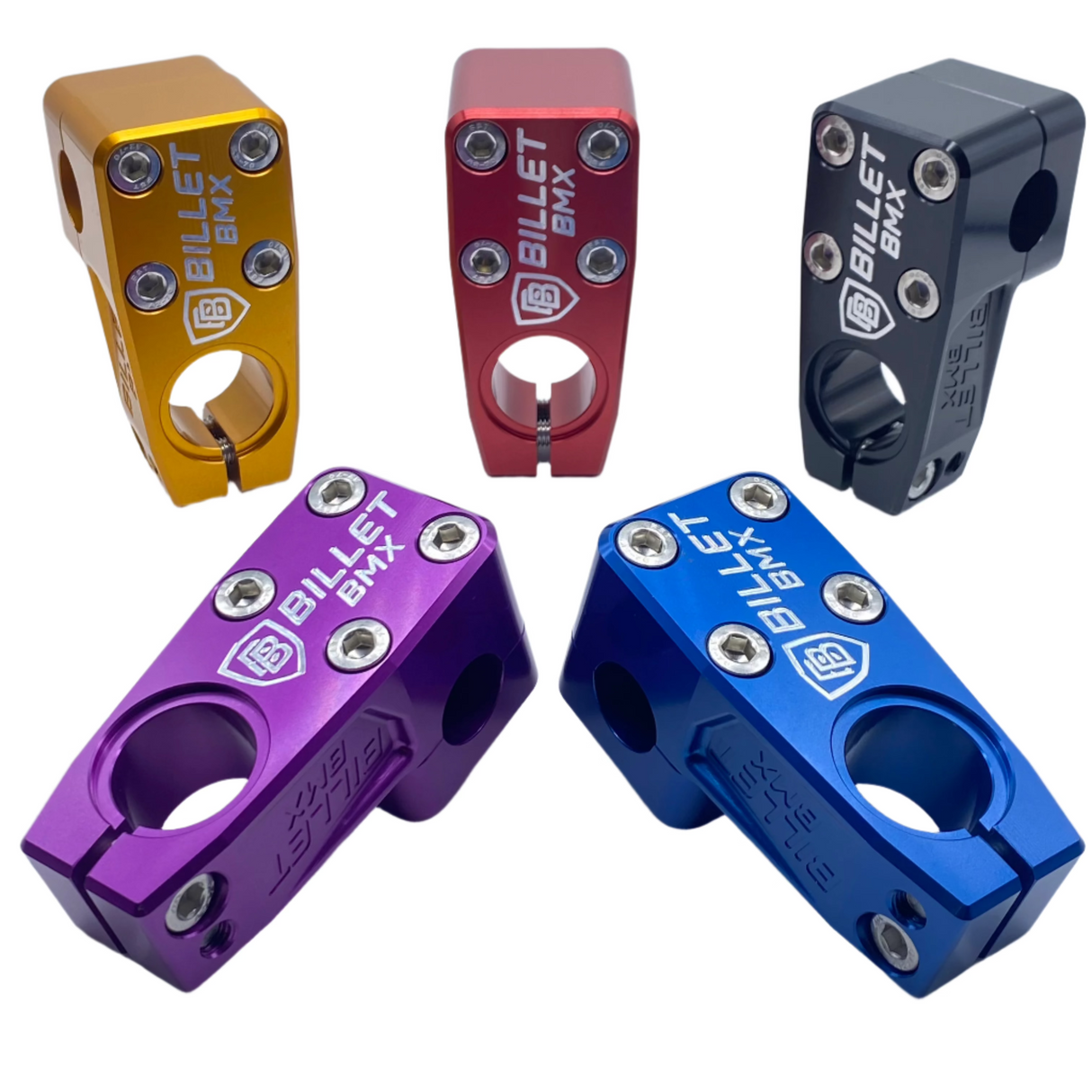 BILLET BMX SKULL TOP LOAD STEM 53MM CLASSIC SERIES STEMS BIL-STEM-53-SKULL-RED