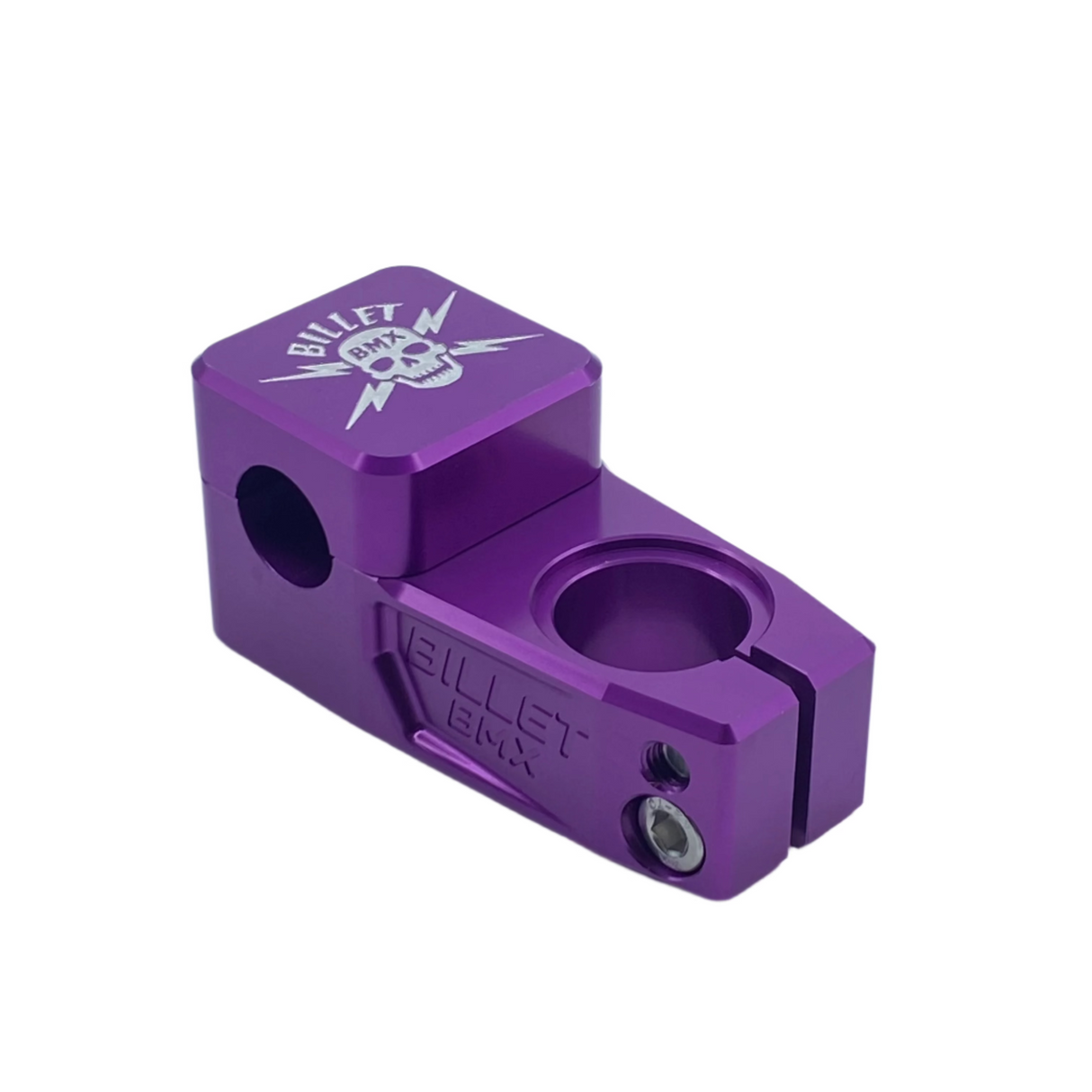 BILLET BMX SKULL TOP LOAD STEM 53MM CLASSIC SERIES STEMS BIL-STEM-53-SKULL-RED