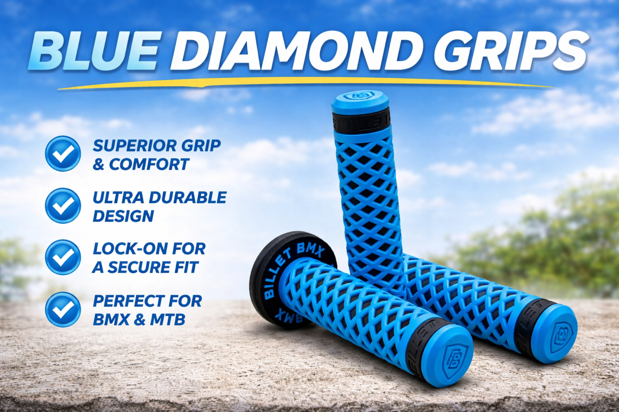 Blue Diamond Grips