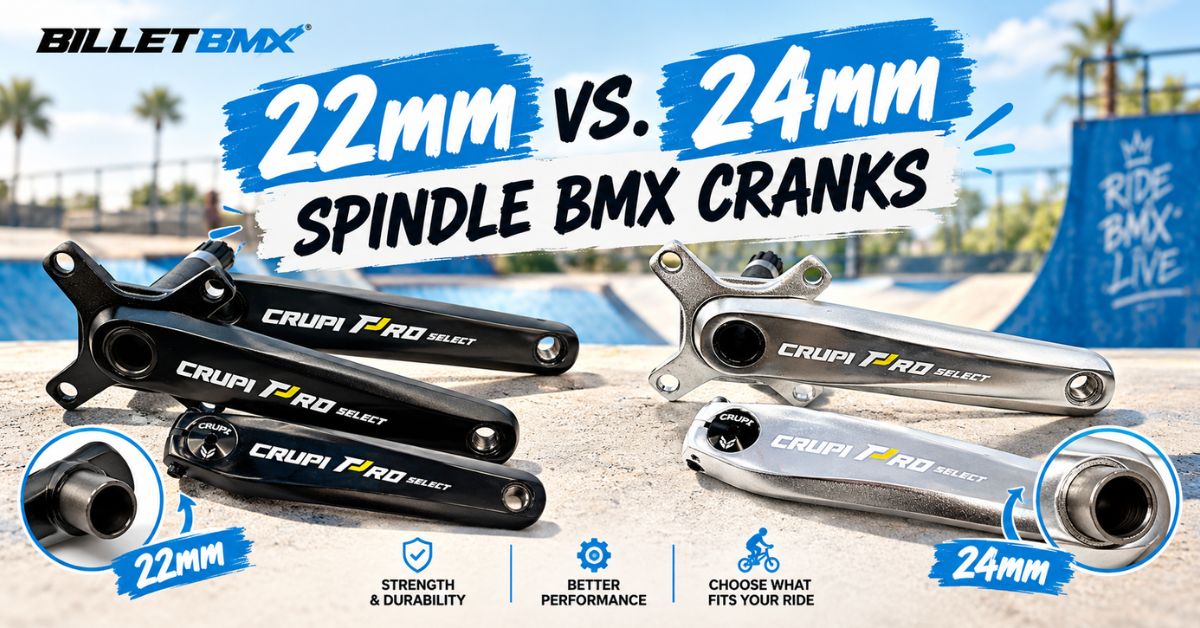 The Ultimate Crank Shootout: 22mm vs. 24mm Spindle BMX Cranks