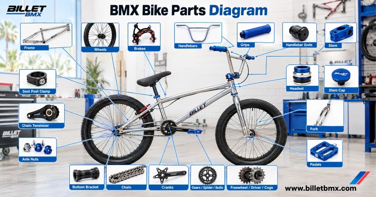 BMX Bike Parts Diagram