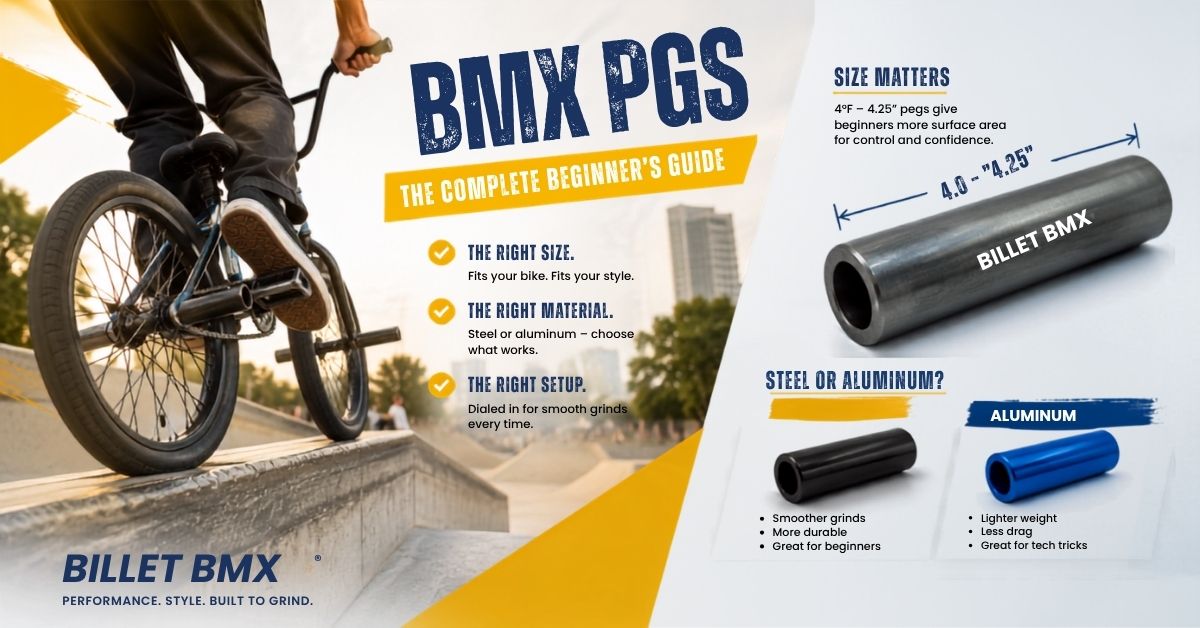 Best BMX Pegs for Beginners: Sizing, Grinding Rails & Street Setup Guide