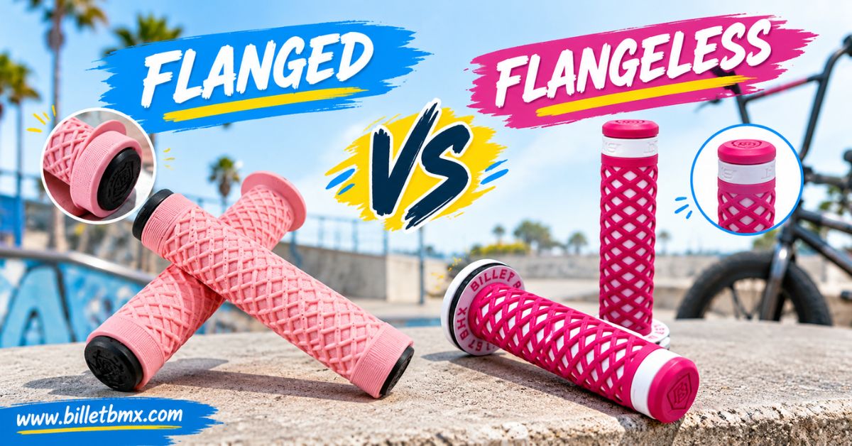 Flanged vs Flangeless BMX Grips