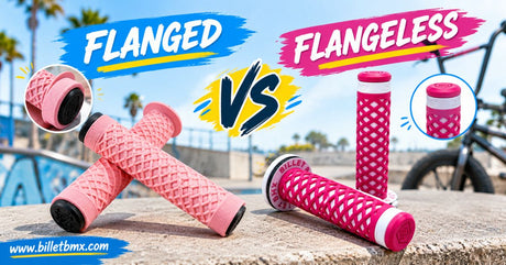 Flanged vs Flangeless BMX Grips