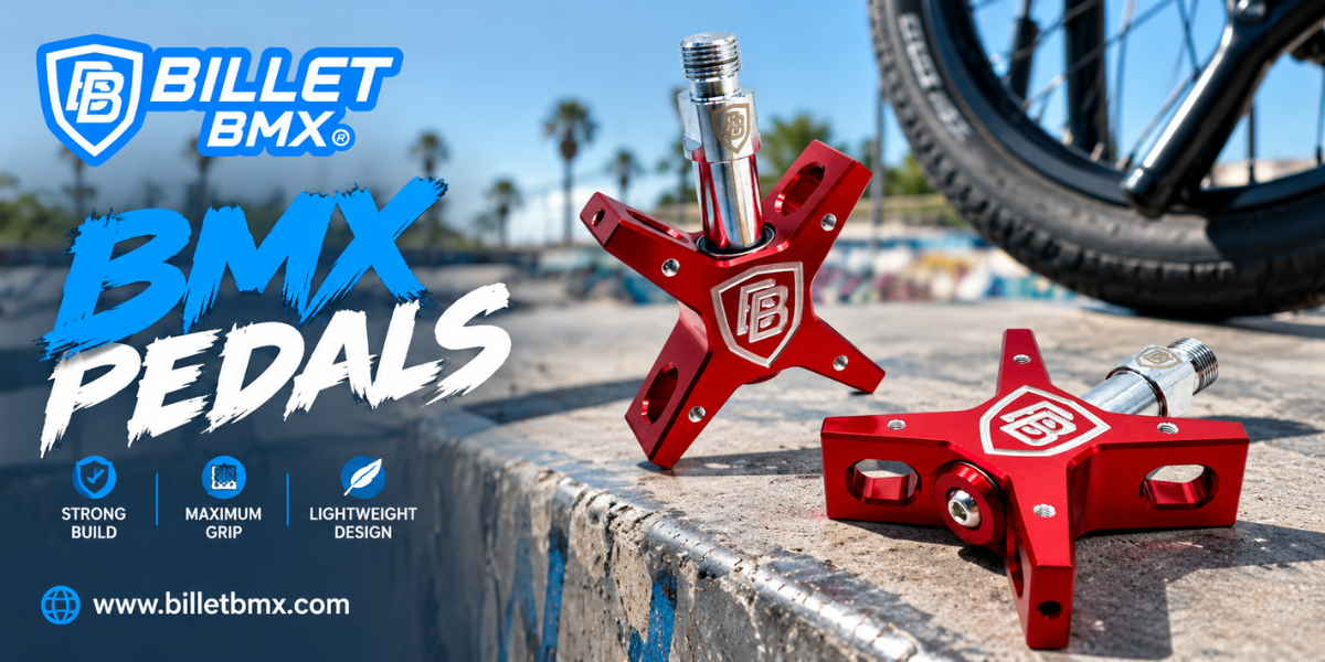 BMX Pedals Built Piece by Piece With Mix and Match Centers, Cages and Pins