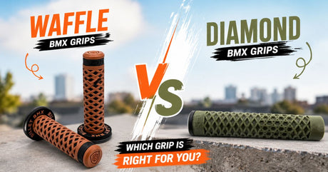 Waffle vs Diamond BMX Grips