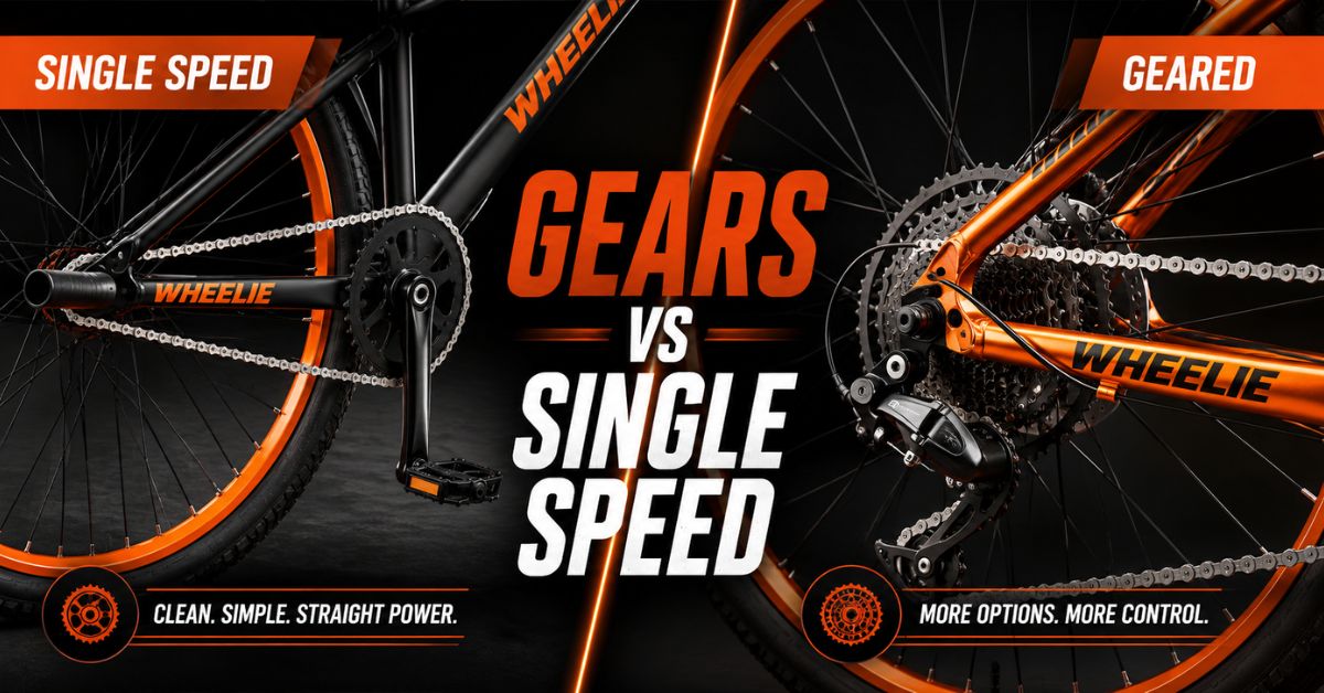 Wheelie bikes with gears vs single speed comparison guide for BMX riders at Billet BMX
